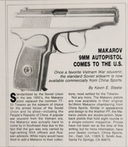 1989 Magazine Photo Makarov 9mm Autopistol Comes to the US Santa Fe Spri... - $15.10