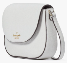 Kate Spade Leila Mini Flap Crossbody Quill Grey Leather Bag WLR00396 NWT FS - £73.72 GBP