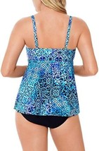 Swim Solutions Womens Underwire Tankini Top Size 10 Color Santorini - £56.48 GBP