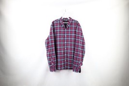 J Crew Mens Size XL Slim Fit Oxford Collared Long Sleeve Button Shirt Plaid - £27.33 GBP