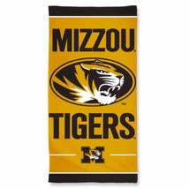 WinCraft NCAA Missouri Tigers NCAA Missouri Tigers Fiber Beach Towel 9lb 30&quot; x 6 - £20.11 GBP