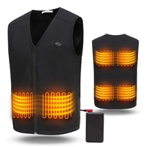 Heated Vest Electric 3 Heating  Levels 6 Heat Zones Safe Battery 16000mAh  XXXL - £23.70 GBP