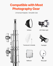C Stand with Boom Arm Max Height 10.83 ft/330 cm Photography Light Stand - $139.38 CAD