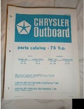 Chrysler Outboard Parts Catalog 75 HP - £8.12 GBP