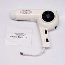 Vintage GE Out of Sight 1400 Hair Dryer - 1400 watt Retractable Cord-Works Great - £28.05 GBP