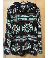 Free Nature Fleece 1/4 Zip Hoody Southwest Aztec Print Unisex Size XL Be... - $40.29 CAD