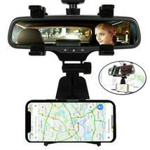 Universal 360 Car Rear-View Mirror Clip Holder Mount Cradle For Cell Phone Gps - £16.07 GBP