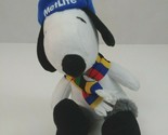 2014 MetLife Olympics Snoopy Wearing Hat, Scarf, &amp; Boots 6&quot; Plush - £5.43 GBP