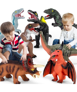 7 Piece Jumbo Dinosaur Toys Big Dinosaur Toy for Boys Realistic Giant Di... - $47.18