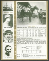 1931 - TWENTY GRAND - Kentucky Derby WC, Race Chart, Jockey, Trainer &amp; Owner - £15.73 GBP