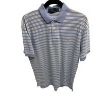 Polo Ralph Lauren Mens Size Medium Short Sleeve Polo Light Blue Shirt Golf Tenni - £19.08 GBP