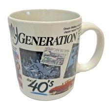 Vintage 1994 Peacock Papers My Generation The 40s Coffee Tea Cup Mug - £8.65 GBP