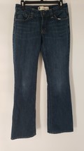 Gap Jeans Womens Size 6 Long Blue Curvy Low Rise Dark Wash Bootcut - £12.48 GBP