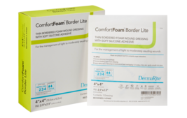 ComfortFoam 4x4&quot; Thin Foam Dressing with Silicone Adhesive, Sterile, Box... - $124.95
