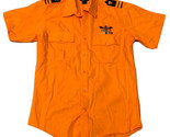 Mens L Reunion Outfitters Orange Style Militaire Scout Chemise Double Po... - $16.85