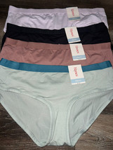 Hanes ~ 4-Pair Womens Hipster Underwear Panties Polyester Blend ~ 2XL/9 - £20.79 GBP