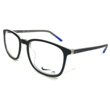 Nike Kids Eyeglasses Frames 5542 016 Matte Black Gray Square Full Rim 49-17-130 - £48.29 GBP