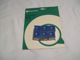 Vintage 1976 Brunswick Professional Billiard Pool Blue Chalk Gold Crown ... - €29,65 EUR