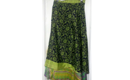 Indian Sari Wrap Skirt S303 - £24.08 GBP