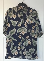 Hawaiian Style Shirt - Floral Print - Sz XL - £18.17 GBP