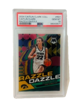 Caitlin Clark PSA 10 Rookie RC 2024 Panini Collection Iowa sp Razzle Dazzle RD1 - $346.50