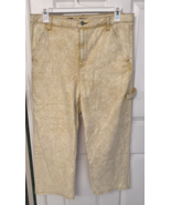 Wild Fable Yellow Distressed Women&#39;s Carpenter Jeans Sz 16 Highest Rise ... - £13.82 GBP