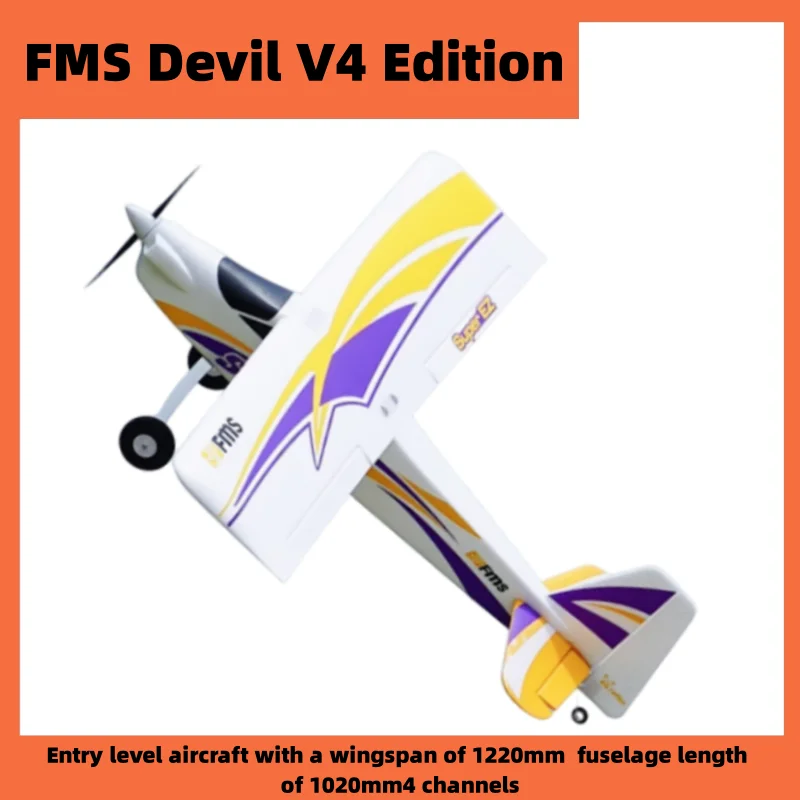 FMS RC Airplane Plane 1200mm Super EZ V4 Trainer Beginner With Gyro Floats - £346.22 GBP+