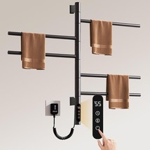 Swivel Heated Towel Warmer Rack, Wall Mounted Electric Towel Warmer Rack... - $118.75