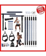 Heavy-Duty Stainless Steel Pilates Workout Bar with Adjustable Resistanc... - $1,468.26 MXN