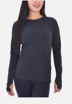 Spyder Long Sleeve Brushed Soft Active Top BLACK Women&#39;s Sz L NWT - $368.85 MXN