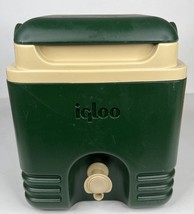 IGLOO Vintage BEVERAGE CUBE Green 1 GAL Spout COOLER 1997 Hot or Cold USA - $24.62