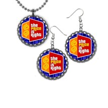 The Price Is RIght  Earrings and necklace set great gift silver color set - $172.49 MXN
