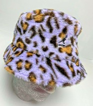 Kangol Lavender Faux Fur Animal Print Bucket Hat - $120.00
