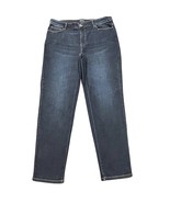 J Jill Jeans Womens 16R Blue Boyfriend Straight Leg Ankle Mid Rise Stret... - $499.25 MXN