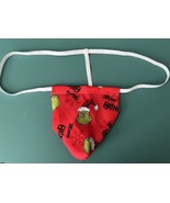 New Mens Red GRINCH Who Stole Christmas Gstring Thong Male Lingerie Unde... - €17,49 EUR