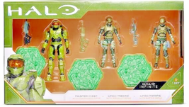 HALO Spartan 3 Figure Pack Master Chief 2 UNSC Marines 4 Inches - $11.87