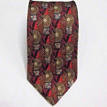 Ermenegildo Zegna Disegno Esclusivo Geo Print Silk Necktie (58&quot; X 3.75&quot;) Italy - £17.02 GBP