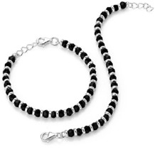 92,5 Sterlingsilber &amp; schwarze Kristalle Baby Nazariya für Kinder ein Pa... - €23,17 EUR