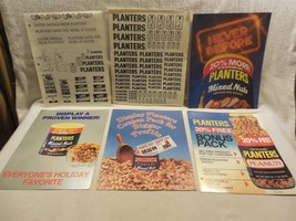 Vintage 1980&#39;s Planters Peanut Mr Peanut Salesman Product Sheets (6)  - $11.95