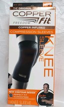 Copper Fit Compression Knee Sleeve,Size Med (13"-14") Unisex  image 2