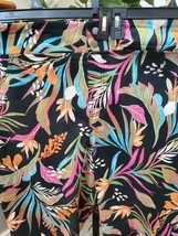 Terra &amp; Sky Women Multicolor Floral Cotton Mid Rise Comfort Waist Skinny Pant 3X - £22.45 GBP