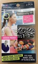 Scunci Fashionably Fit Hair Ties Fabric  2 in one hair and wrist band in... - £5.85 GBP