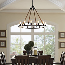 Encircle Chandelier Brown EEI-2154-BRN - $13,896.06 MXN