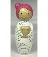 Hallmark Omura Japanese Doll Figurine Sister 4.5&quot; Japanese Kokeshi Doll - £7.78 GBP