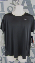 New Reebok Black Short Sleeve T-Shirt Men 2XL Mesh Lower Back Men 2XL Slim $40 - £16.53 GBP