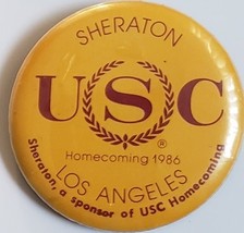 Homecoming 1986 University of Southern California (USC) Trojans Sheraton Pinback - £8.56 GBP