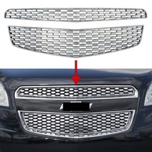 For 2012-2015 Chevy Equinox 2PC Chrome Mesh Grille Grill Insert Overlay ... - £79.92 GBP