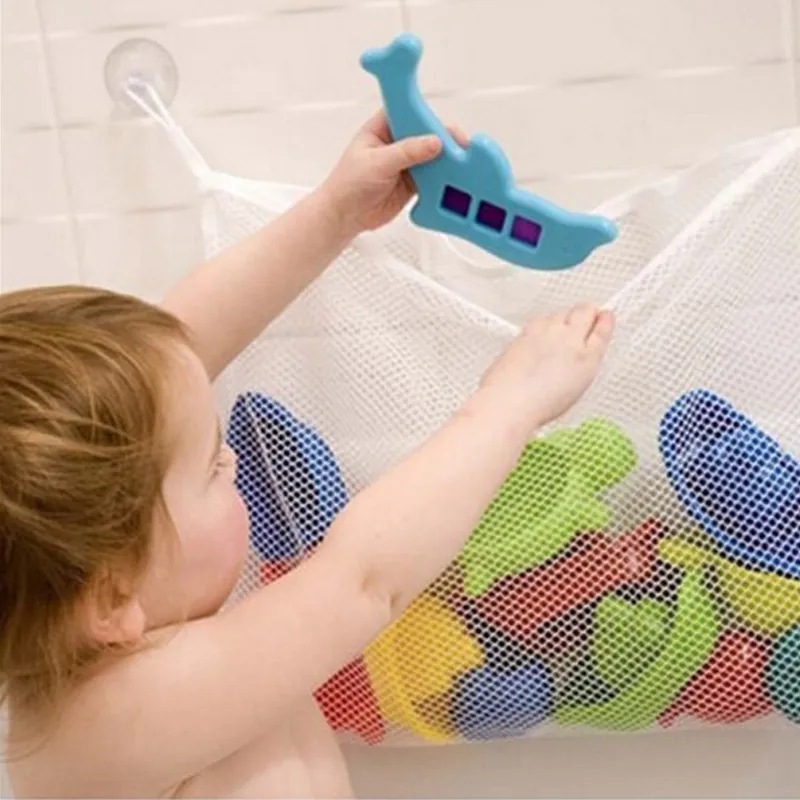 Baby Bathroom Mesh Bath Bag Kids Cartoon Basket Net Children&#39;s Games Net... - $10.00+