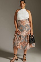 New Anthropologie Sleeveless Mock Neck Twofer Midi Dress $180 Halter PLU... - $85.50