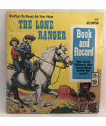 The Lone Ranger Peter Pan #1998 Book &amp; 45 RPM Record 1977 - $13.52 CAD